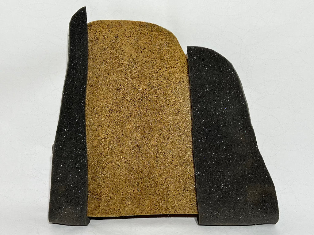 Mercedes Benz W107 Sitzauflage hinten links Gummihaar / Kokoshaar NEU